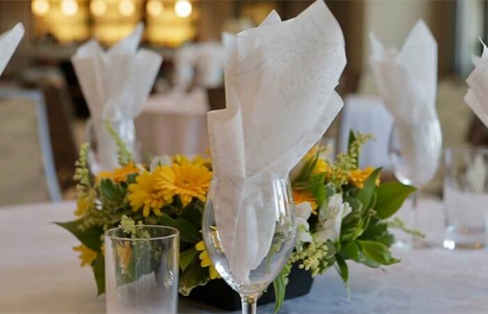 Table setting at Walnut Beach Resort